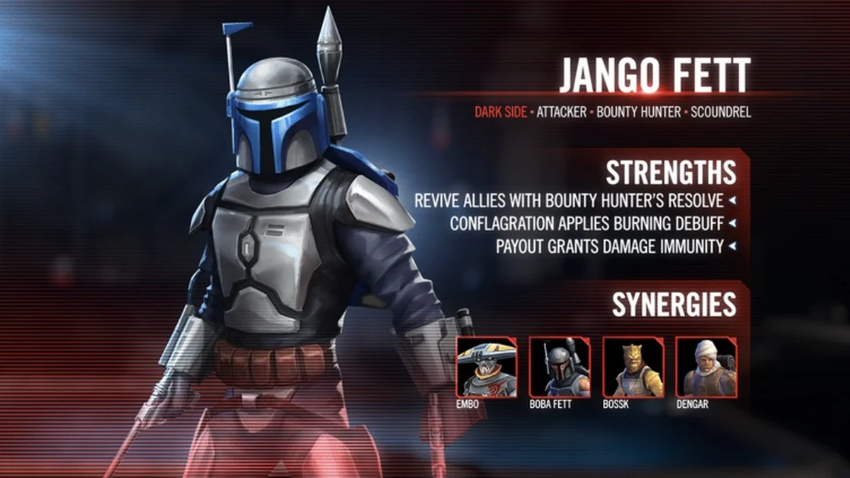 swgoh jango fett best build