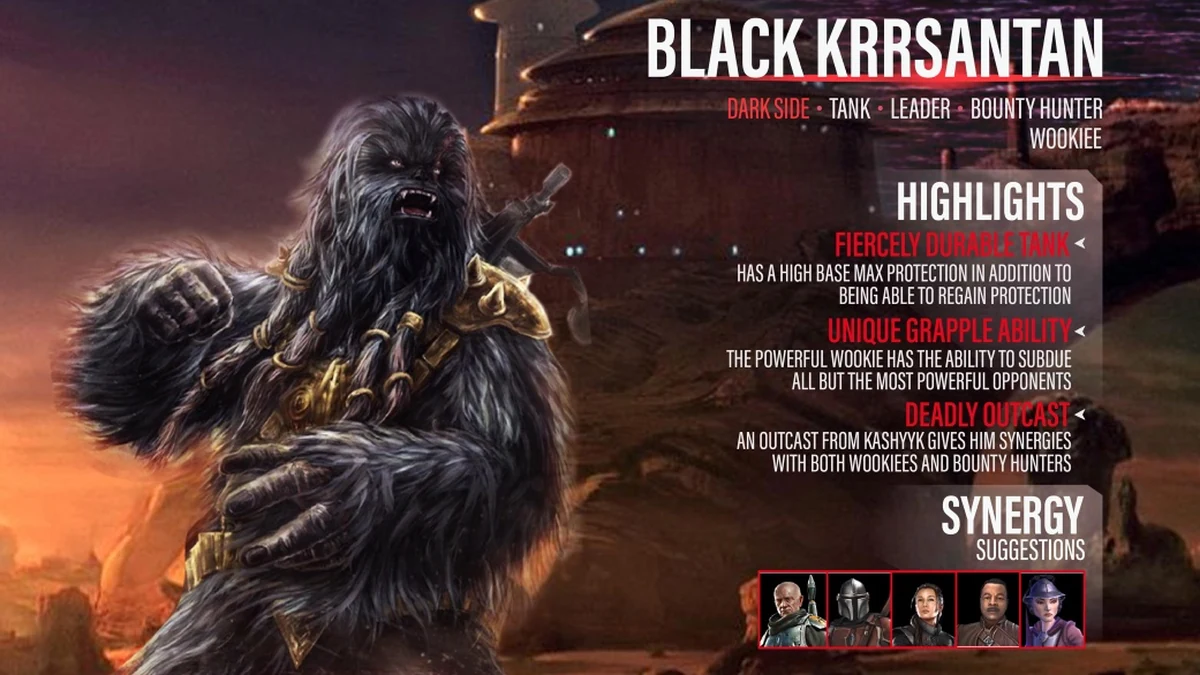 swgoh krrsantan best build