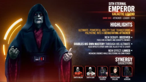 swgoh sith eternal emperor best build