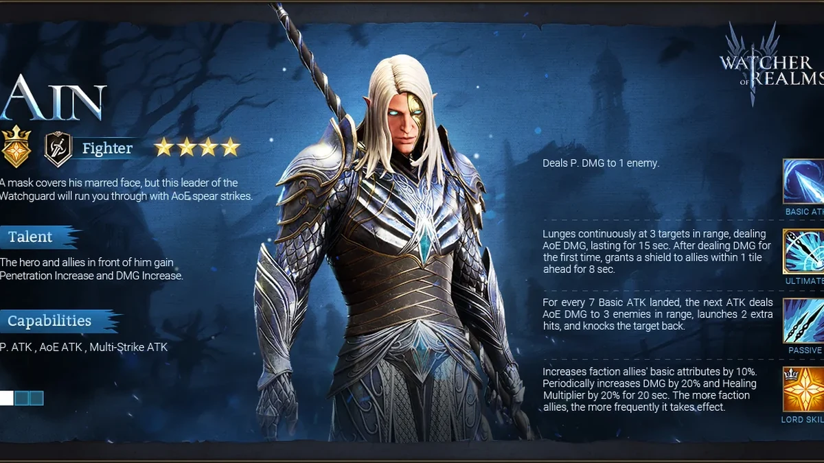 watcher of realms best ain build