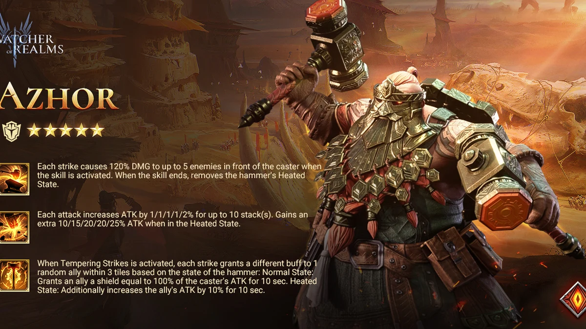 watcher of realms best azhor build
