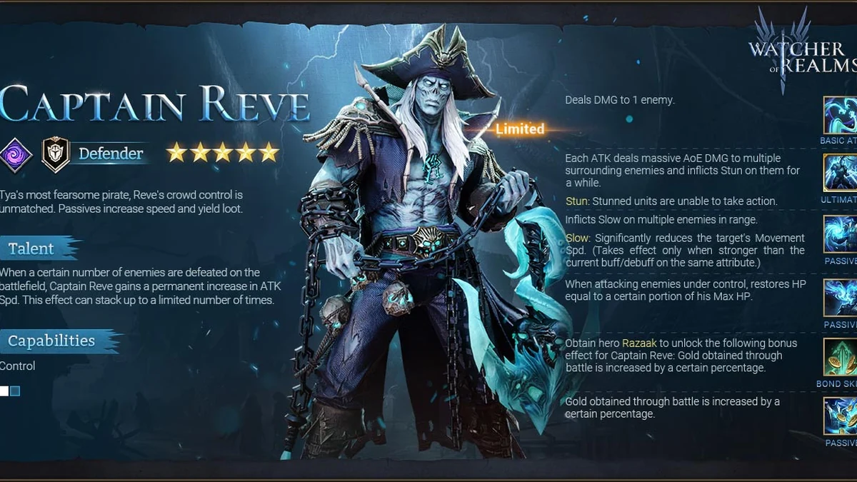 watcher of realms best captain reve build