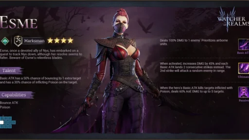 watcher of realms best esme build