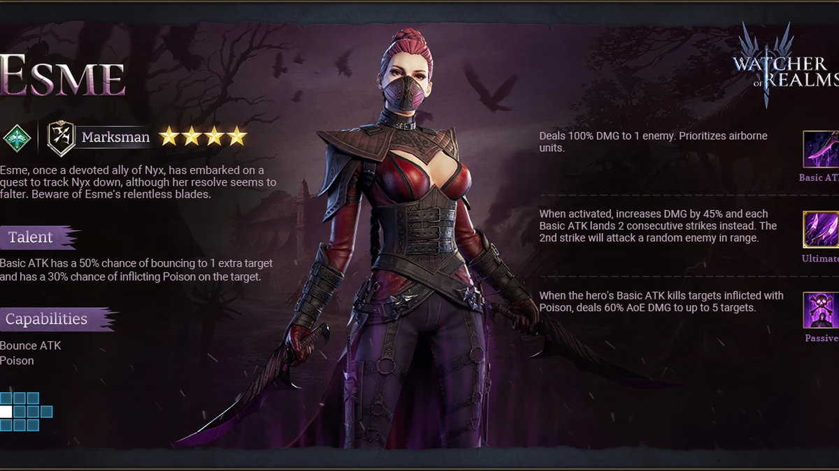 watcher of realms best esme build