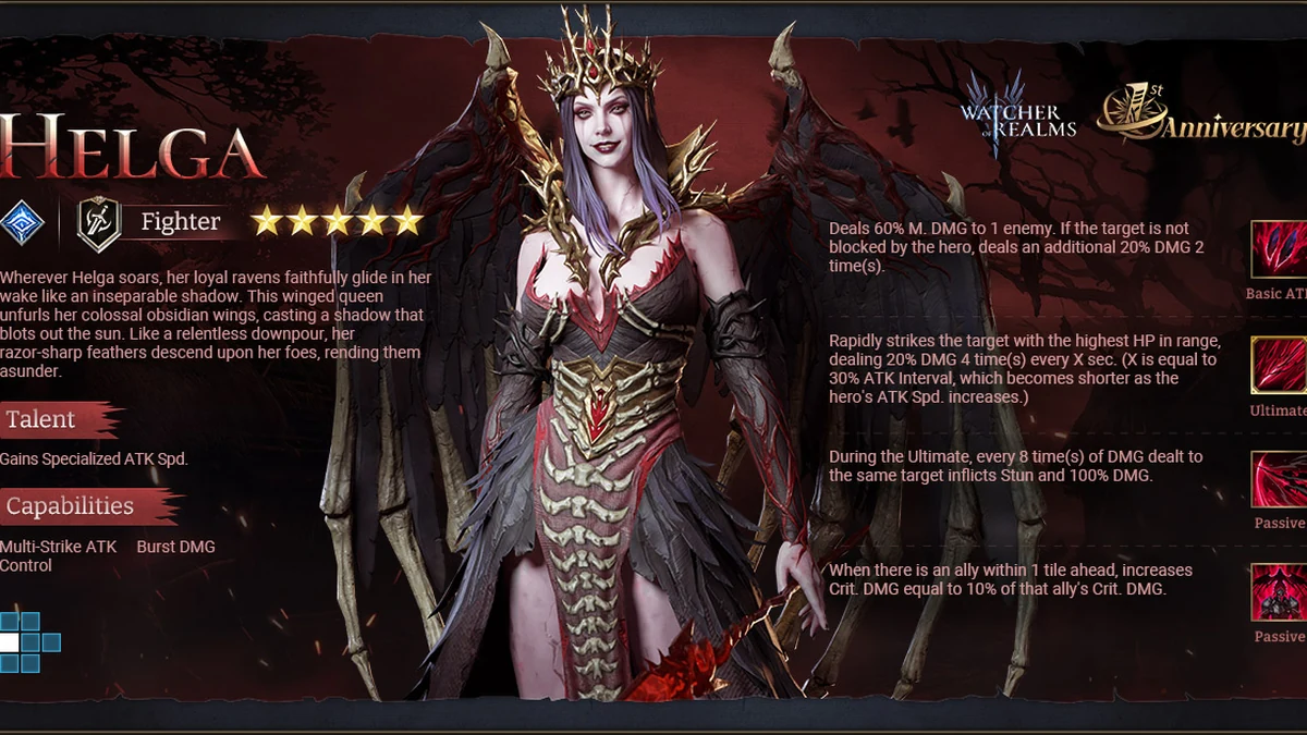 watcher of realms best helga build