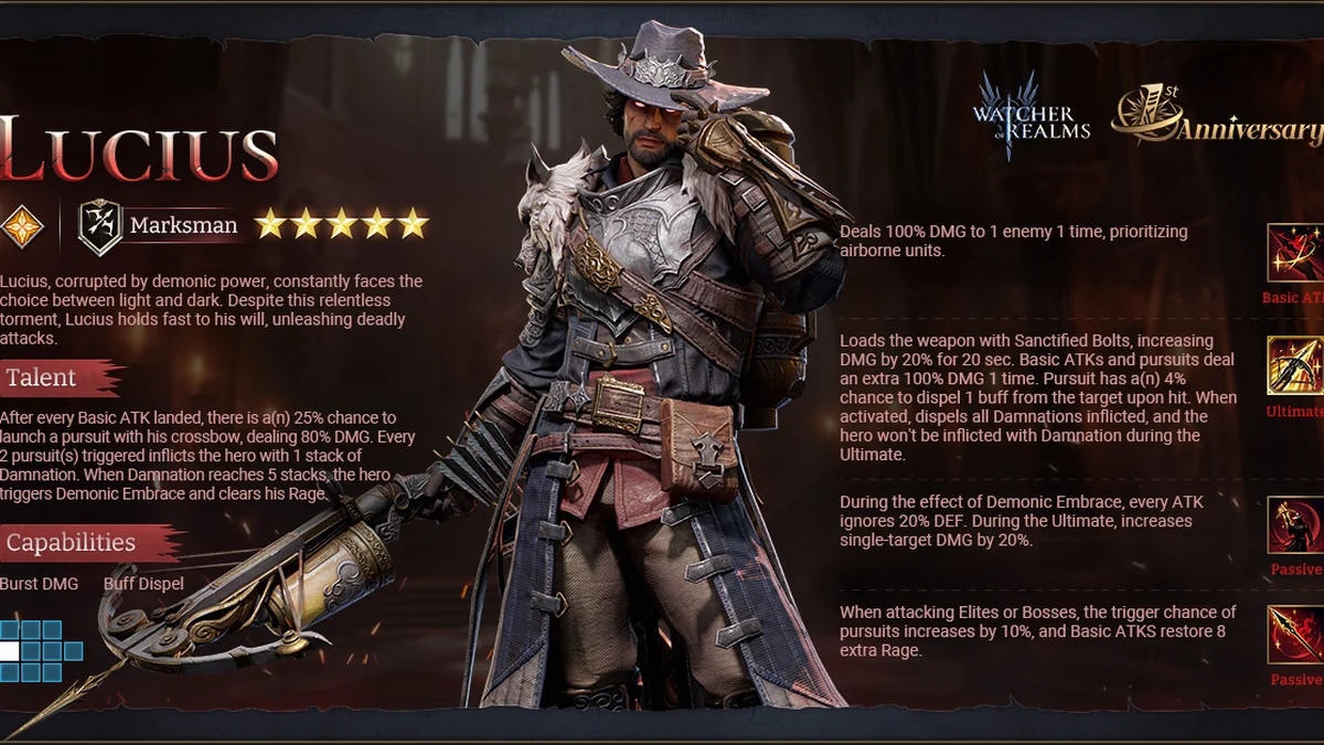 watcher of realms best lucius build