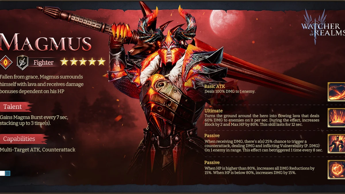 watcher of realms best magmus uild