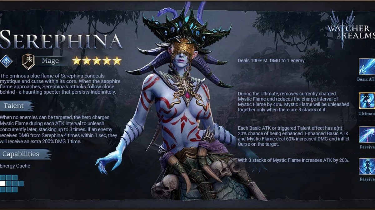 watcher of realms best serephina build