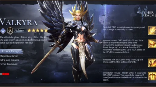 watcher of realms best valkyra build