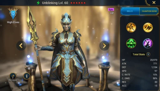 raid shadow legends best unblinking build